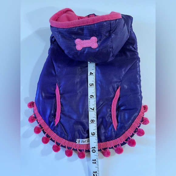 Designer Fleece Lined Nylon Jacket with Hood. - Picture 4 of 11